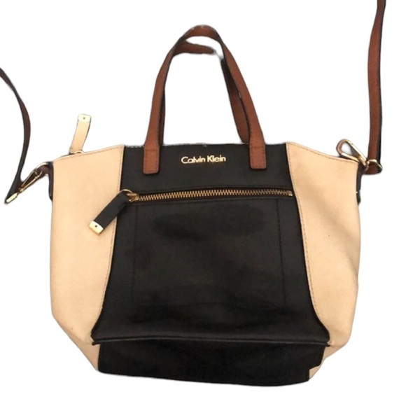 CALVIN KLEIN BROWN/BLACK/CREAM PURSE - Picture 2 of 6